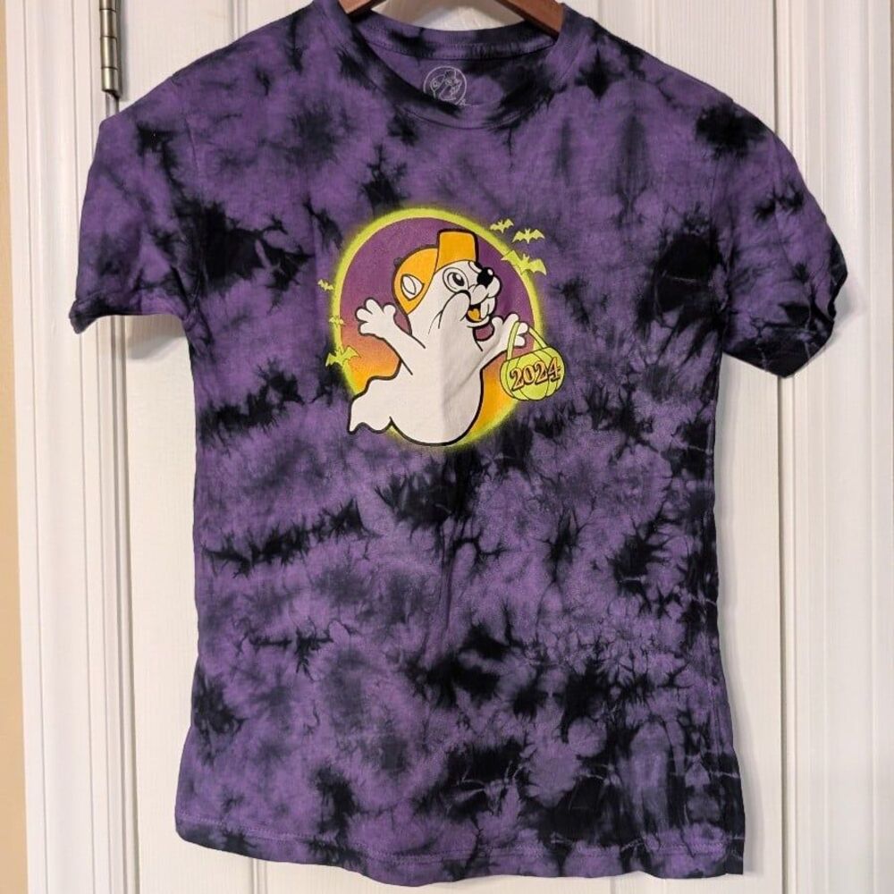 Buc-ees Tie Dye Ghost Halloween 2024 T-Shirt